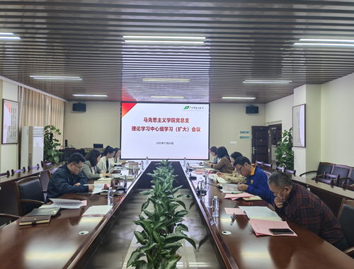 马克思主义学院召开党总支理论学习中心组学习(扩大)会