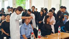 基础医学院开展“岐黄警韵，健康同行”主题志愿服务活动